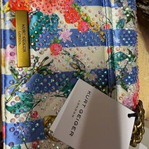 Kurt Geiger Multicolor Floral Crystal Bag